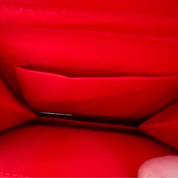Small Red Vintage Clutch with Strap - Picture 3 of 6